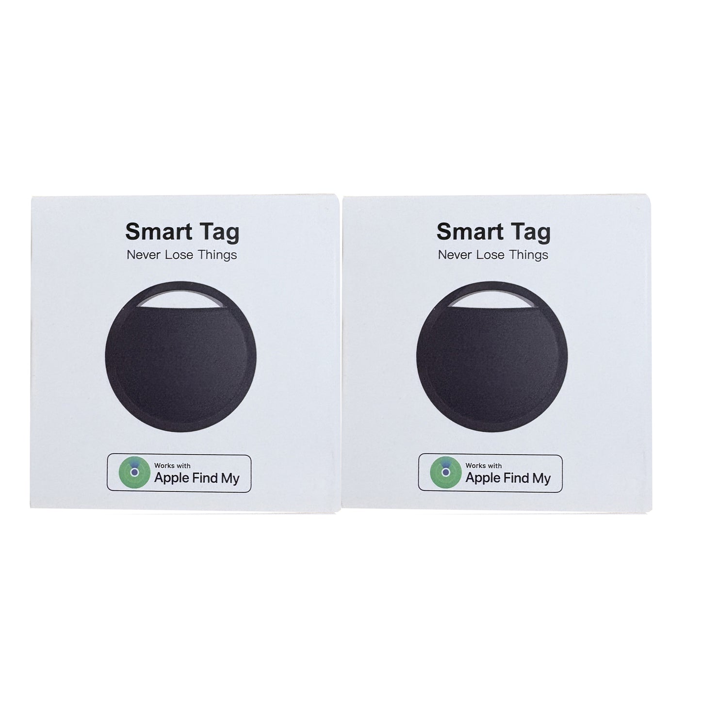 2 x Tracker for Apple Find My iPhone – AirTag Compatible Key Finder Black