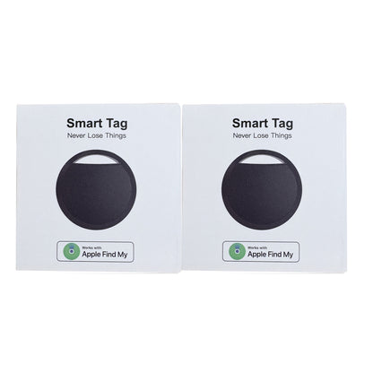 2-Pack AirTag-Compatible Tracker for Apple Find My – Black