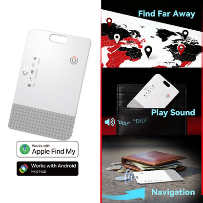 Wireless Charging Smart Card Tracker for Apple & Android
