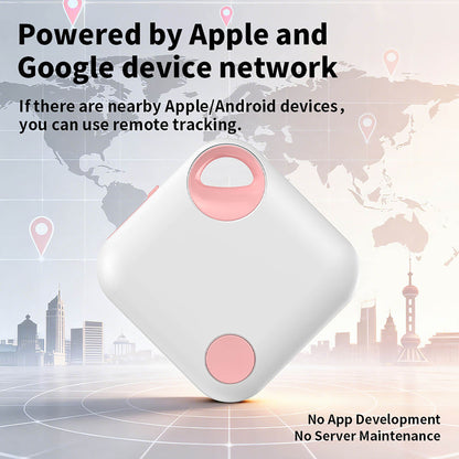 Smart Tag GPS Tracker Works with Apple Find My & Android Rechargeable Finder