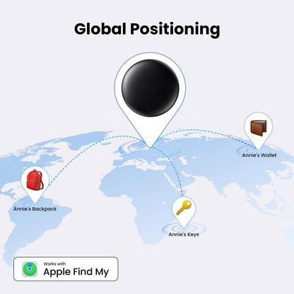 Bluetooth Tracker Tag for Apple with Find My & Keyring