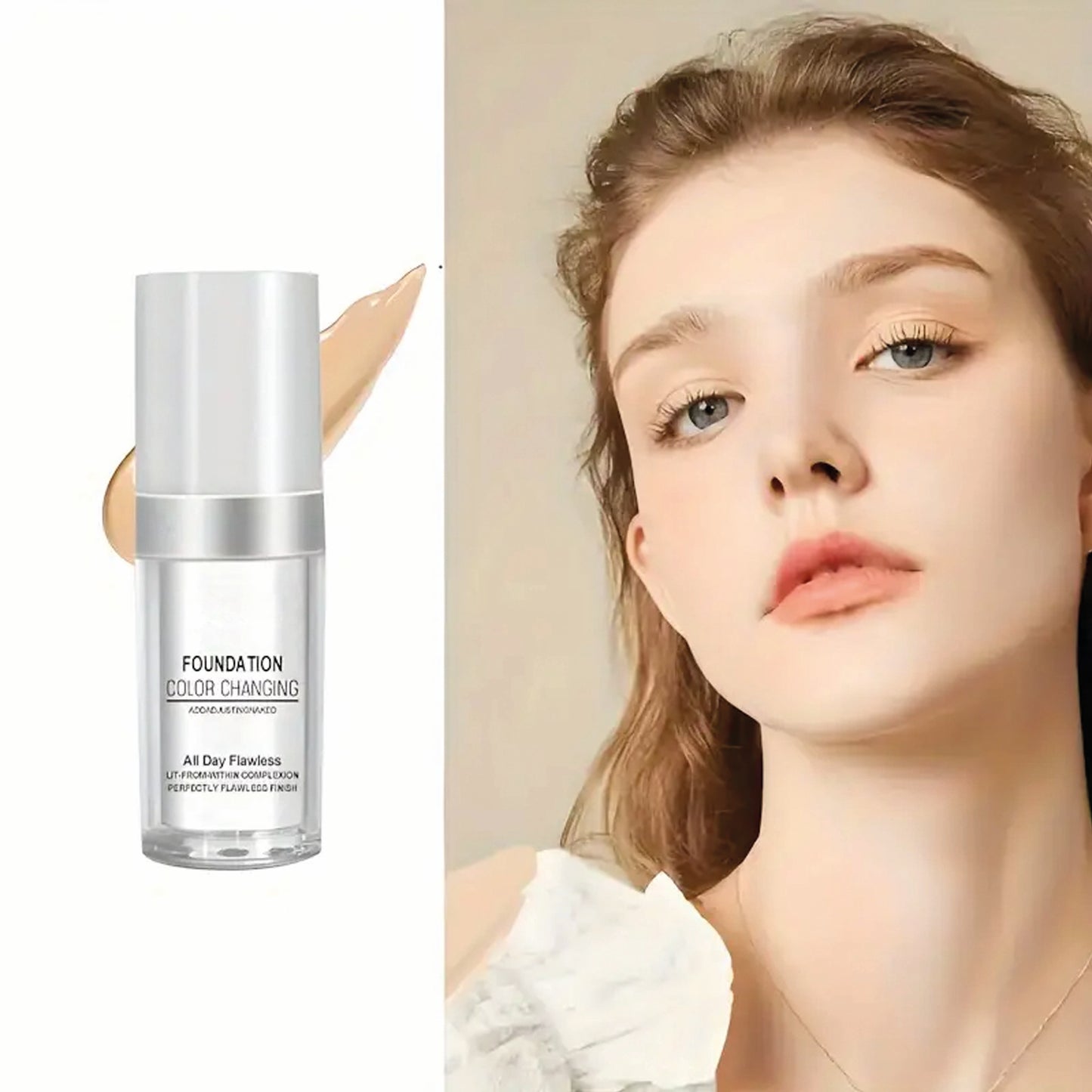 TLM Daily Flawness Long-Lasting Liquid Colour Changing Base Face Foundation 30ml