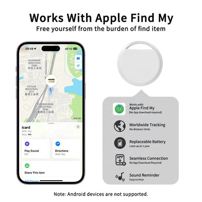 Air Tag Tracker - Apple Works with Apple 'Find My App' Airtag Tracker-Black 4pcs