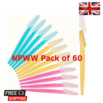 60pcs Viral Eyebrow Razor Set - Perfect for Eid Makeup Prep & Smooth Skin UK