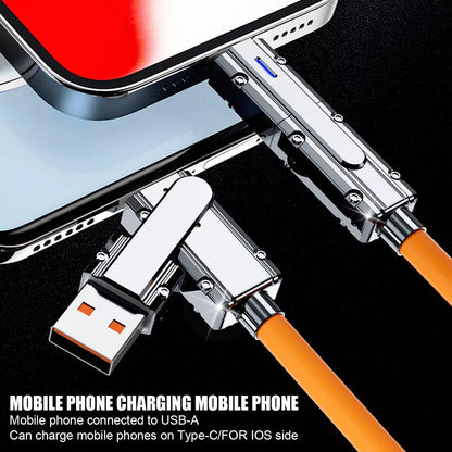 4 in 1 Multi USB PD Charger Charging Cable Cord For iPhone USB C Samsung Android