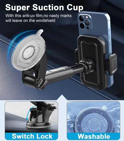 360° Car Phone Holder Universal Mount Mobile Windshield Dashboard +Air Vent both